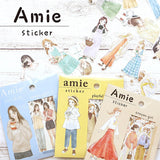 Amie Comic Girl Flake Sticker