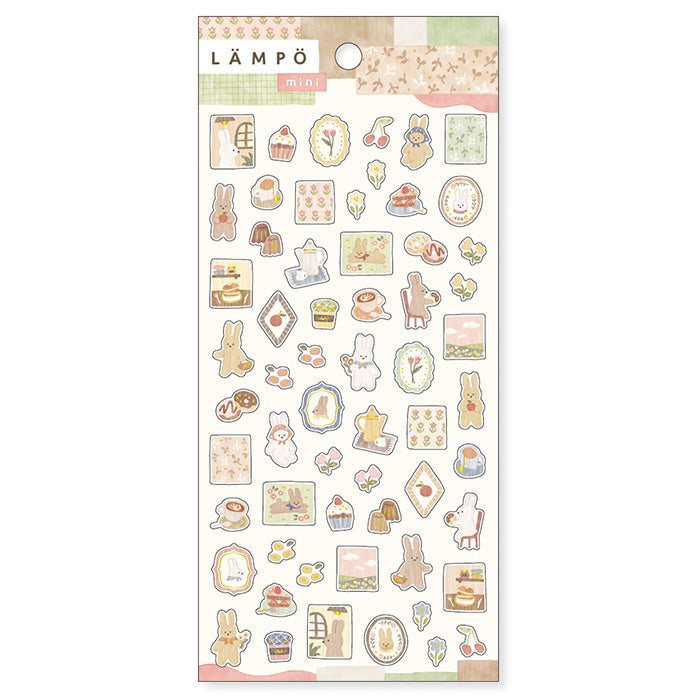 Mind Wave Lämpö Mini Sticker Sheet - Sunset with Bunnies