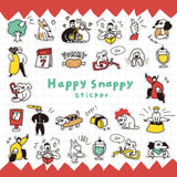 Mind Wave - Happy Snappy Red Sticker