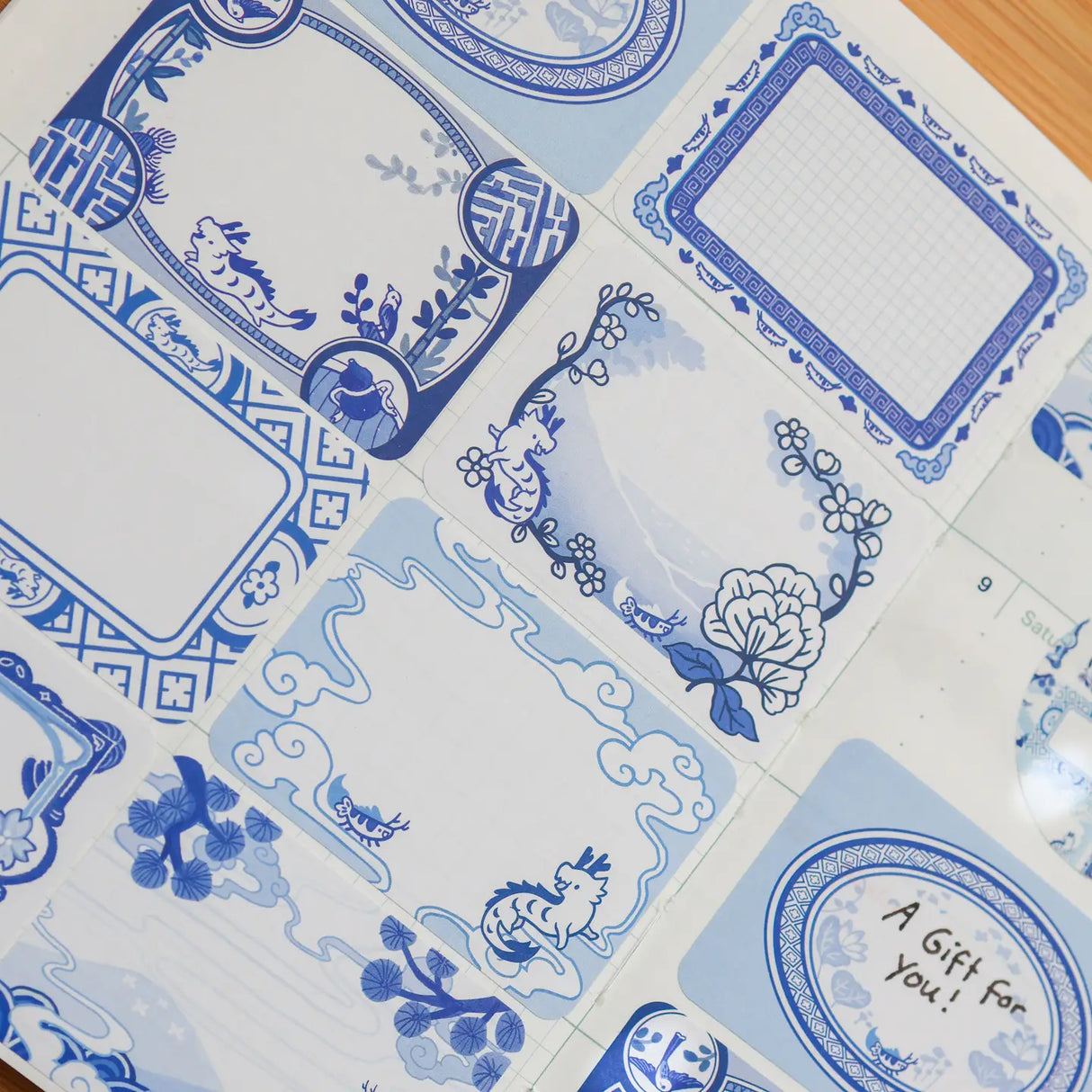 Chinese Porcelain Paper Labels Sticker Roll
