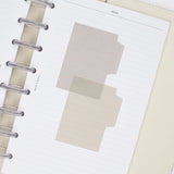 Blank Tab Sticky Note Set - Linen