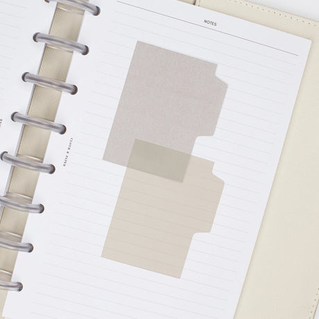 Blank Tab Sticky Note Set - Linen