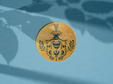 Bee 3" Vinyl Circle Sticker