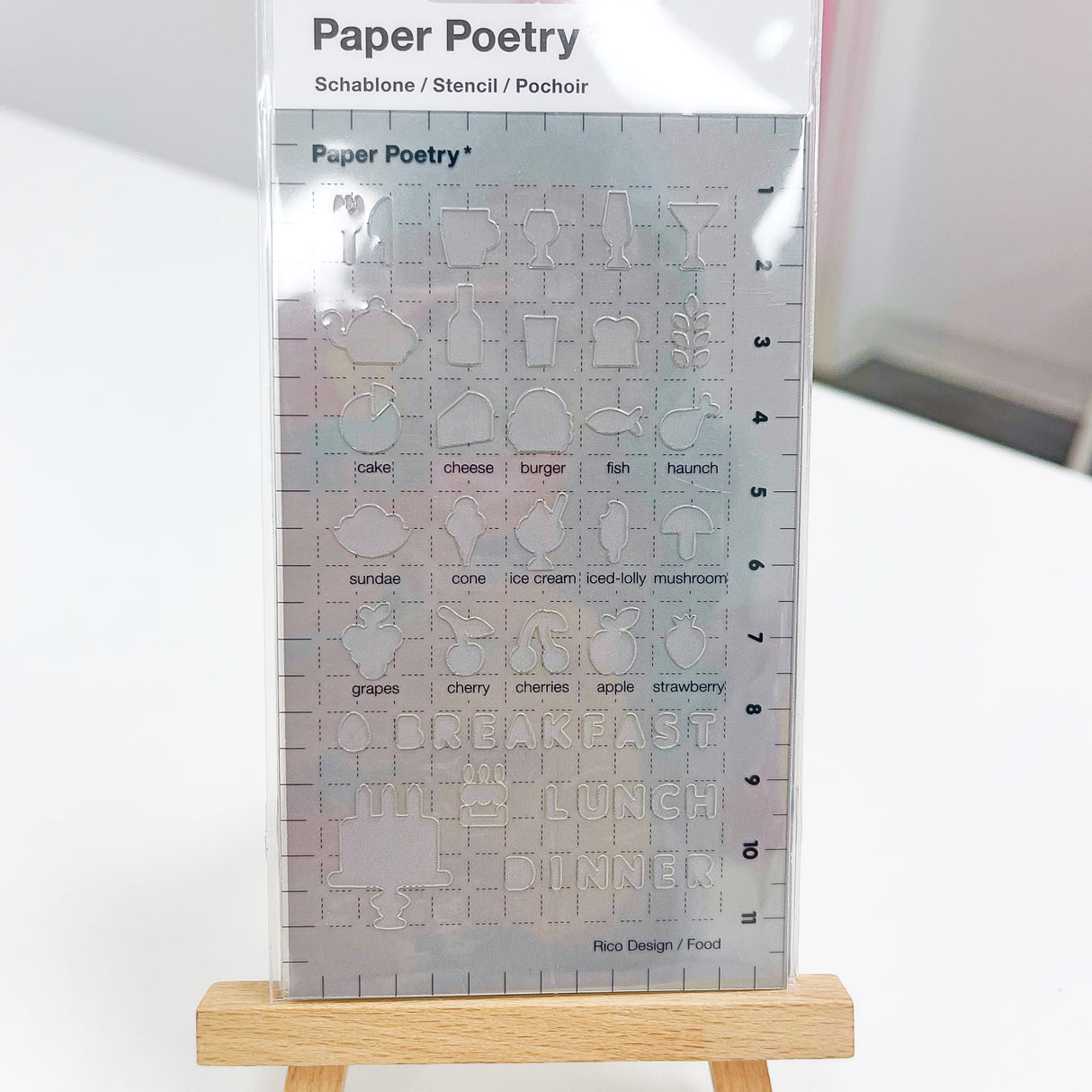 Journaling Stencil Food