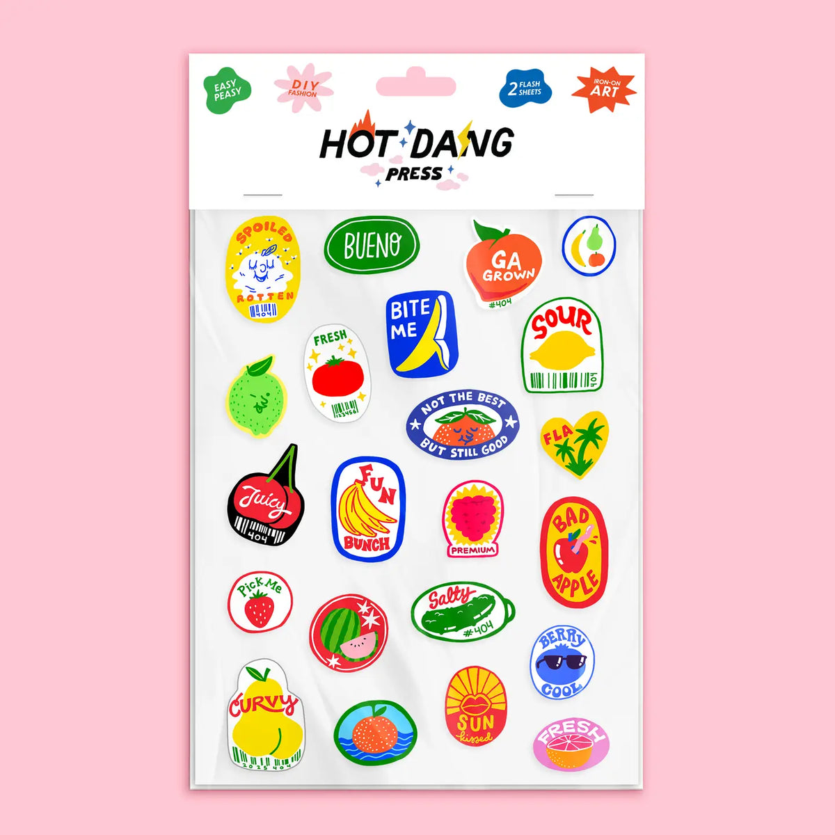 Iron-on Transfer Sheets - Produce Stickers (Pack of 2) – Little Craft Place