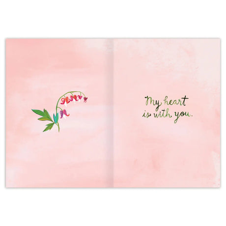Bleeding Hearts Sympathy Card