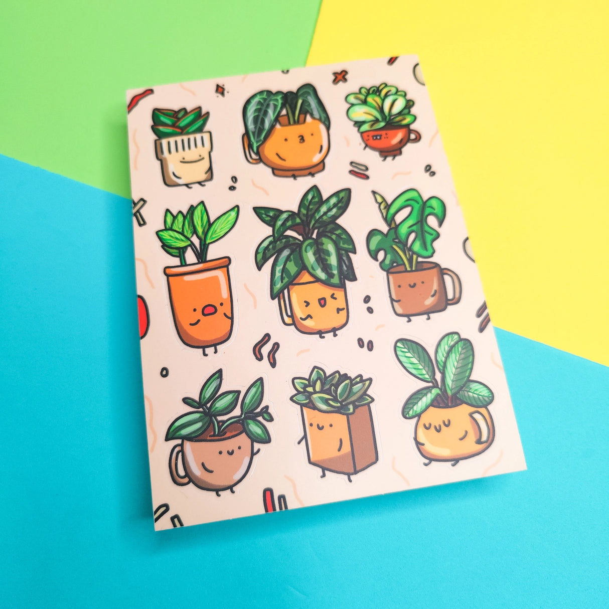 Teacup Plants Vinyl Sticker Sheet