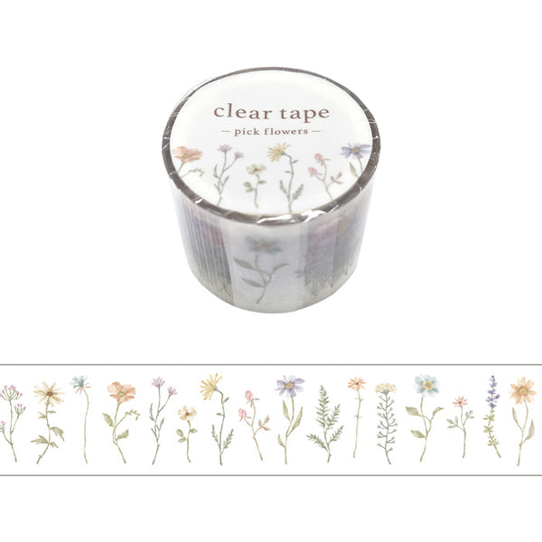 Pick Flowers Clear PET Tape