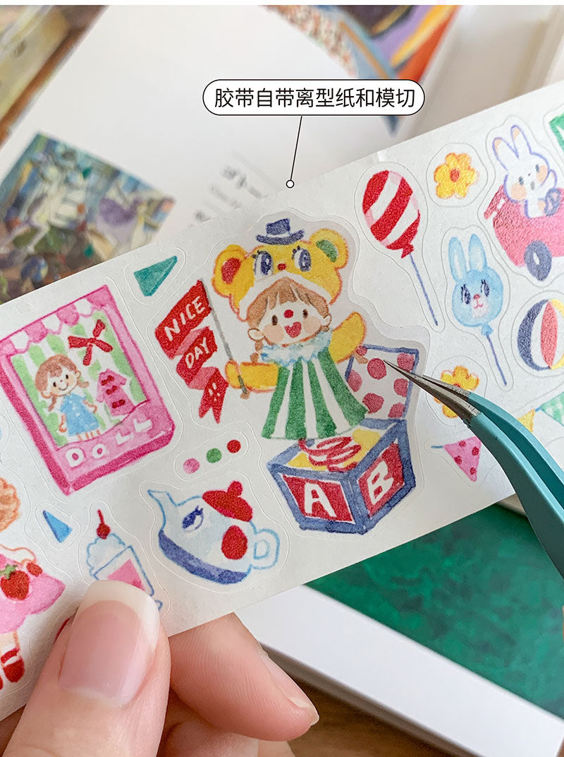 Molinta - Vintage Toys Sticker Roll – Little Craft Place