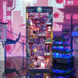 Diy Miniature House Book Nook Kit: Cyber City w/ Dust Cover