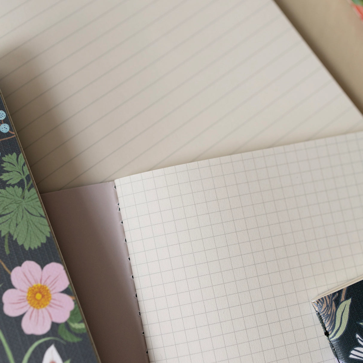 Botanica Paper Co. Softcover Notebook - Blue Birds (grid)