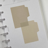 Blank Tab Sticky Note Set - Sand