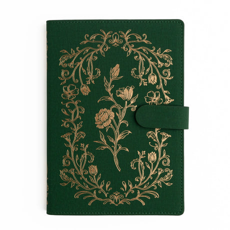 The Antique Floral Everyday Deluxe System is a beautifully flexible notebook crafted for your evolving creativity. Designed with a refillable format, and a soft vegan leather cover, it’s both eco-conscious and endlessly inspiring.