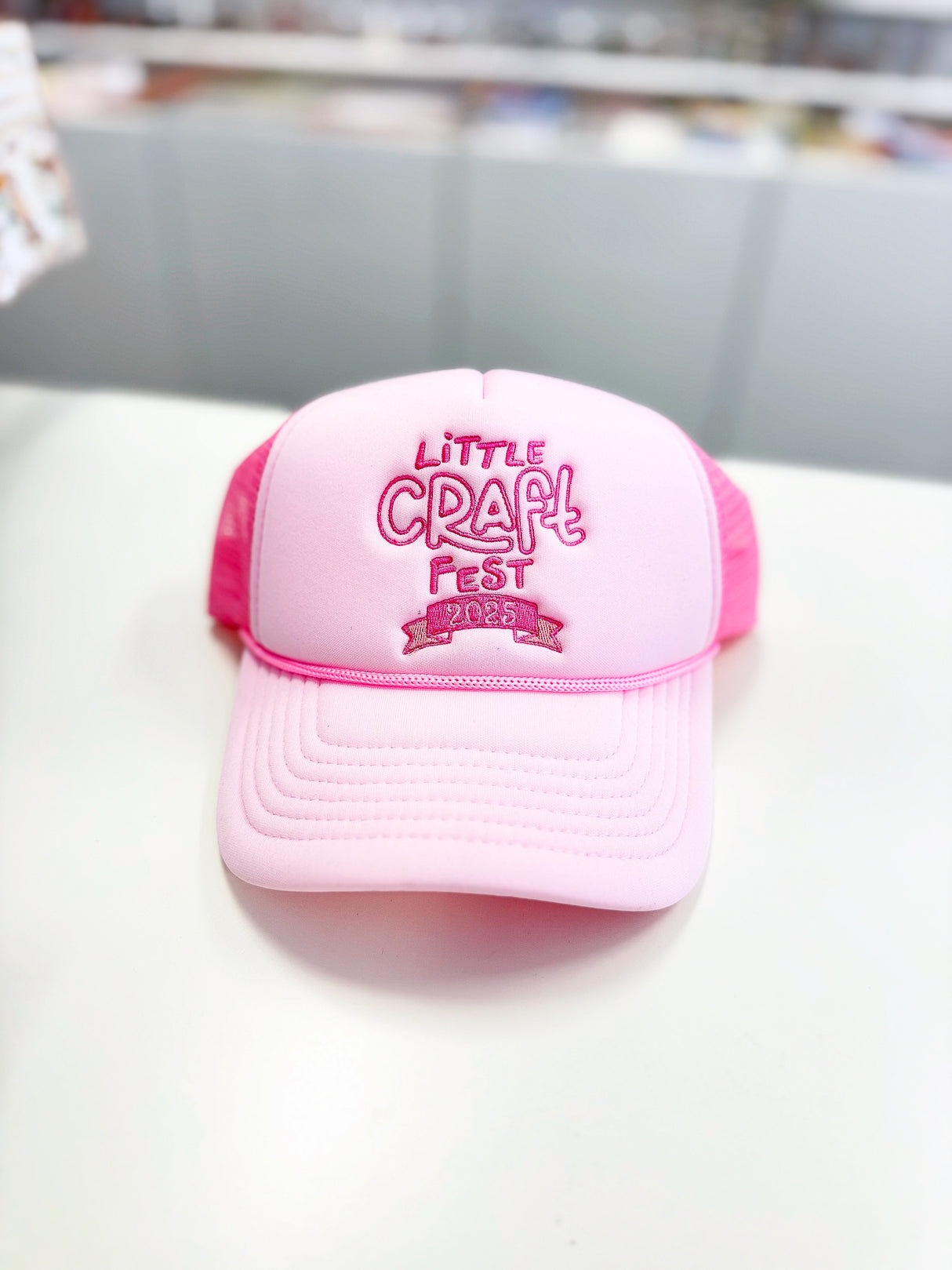 Little Craft Fest 2025 Pink Trucker Hat