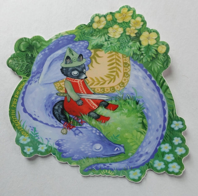 Pegatina de El descanso del caballero