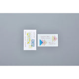 King Jim Coffret Cosmetic Motif Film Stickers Triangle Chiffon Yellow