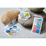 King Jim Coffret Cosmetic Motif Film Stickers Triangle Chiffon Yellow