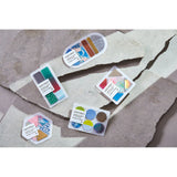 King Jim Coffret Cosmetic Motif Film Stickers Triangle Chiffon Yellow