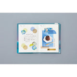 King Jim Coffret Cosmetic Motif Film Stickers Triangle Chiffon Yellow