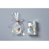 King Jim Coffret Cosmetic Motif Film Stickers Triangle Chiffon Yellow