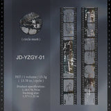 These vintage negative film strip PET tapes are a great new addition to your craft supplies! They bring a touch of natural elements to the film strips to create a unique look.&nbsp;

Material: PET Tape
Includes 1 PET Tape