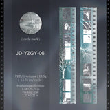 These vintage negative film strip PET tapes are a great new addition to your craft supplies! They bring a touch of natural elements to the film strips to create a unique look.&nbsp;

Material: PET Tape
Includes 1 PET Tape
