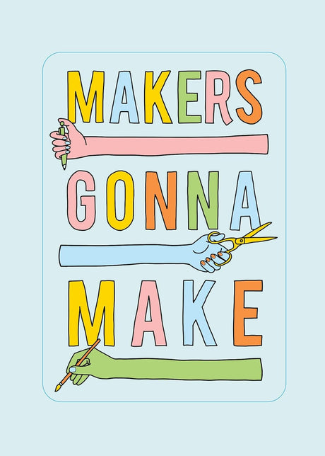 Spread the sticker love! Life is just better with stickers, and this little book of BIG vinyl stickers proves just that! Decorate your laptop, bike, water bottle, phone, or dresser (the possibilities are endless!) with these super-sized designs, and brighten every day with a little sticker magic.