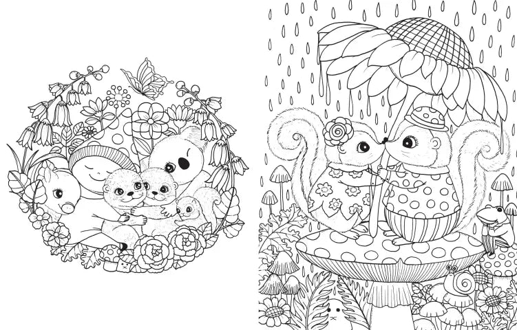 Filled with quirky, off-the-wall illustrations, Lulu Mayo’s coloring book has over 30 spreads packed with cute animals of all shapes and sizes expressing love through hugs and kisses. Her instantly recognizable style brings gentle fun and humor to each scene that kids and adults alike will love bringing to life with color.