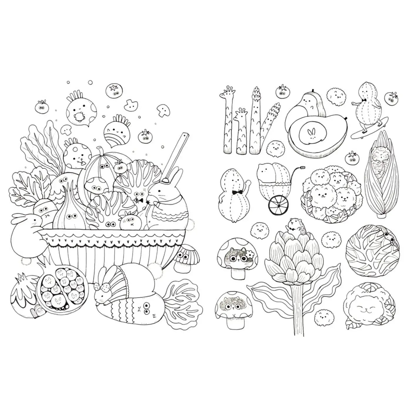 Explore the enticing world of kawaii in this beautiful coloring book! Enter the adorable world of kawaii in this coloring book full of cute animals, monsters, and food! From bunnies in cupcake tins, to hedgehogs with farfalle bowties, to cats on macarons, kawaii fans of all ages can add to the cuteness by coloring in pages of intricate, beautiful designs.