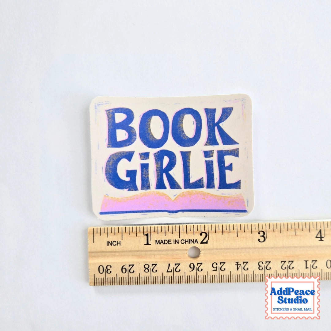 AddPeace Studio - Book Girlie Vinyl Sticker

A bold waterproof vinyl sticker for readers, introverts, and book lovers. Perfect for laptops, journals, and water bottles, this design celebrates every true book girlie.

Details:


Size: 2.5"
Material: Waterproof, scratch-resistant matte vinyl

Made in USA, original artwork by AddPeace Studio