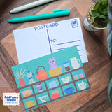 AddPeace Studio - Cats &amp; Cups Postcard Pack

A charming illustrated postcard set for cat lovers, homebodies, and anyone craving a little analog joy. This Cats &amp; Cups postcard pack celebrates quiet moments, warm drinks, and the simple pleasure of sending real mail. Designed for the current resurgence of snail mail, pen pals, and intentional connection, these postcards make it easy (and fun) to go offline on purpose.

Each set includes ten unique 4x6 postcards featuring original Cats &amp; Cups illust