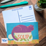 AddPeace Studio - Cats &amp; Cups Postcard Pack

A charming illustrated postcard set for cat lovers, homebodies, and anyone craving a little analog joy. This Cats &amp; Cups postcard pack celebrates quiet moments, warm drinks, and the simple pleasure of sending real mail. Designed for the current resurgence of snail mail, pen pals, and intentional connection, these postcards make it easy (and fun) to go offline on purpose.

Each set includes ten unique 4x6 postcards featuring original Cats &amp; Cups illust