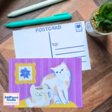 AddPeace Studio - Cats &amp; Cups Postcard Pack

A charming illustrated postcard set for cat lovers, homebodies, and anyone craving a little analog joy. This Cats &amp; Cups postcard pack celebrates quiet moments, warm drinks, and the simple pleasure of sending real mail. Designed for the current resurgence of snail mail, pen pals, and intentional connection, these postcards make it easy (and fun) to go offline on purpose.

Each set includes ten unique 4x6 postcards featuring original Cats &amp; Cups illust