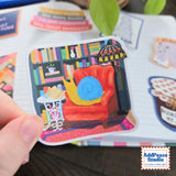 AddPeace Studio - Reading Snail Vinyl Sticker

This illustrated sticker features a snail settled into a wingback chair, surrounded by shelves of books and warm lamplight, completely lost in a letter. It captures that quiet, immersive feeling of disappearing into the analog world and not wanting to come back.

Details:


Size: 2.5"
Material: Waterproof, scratch-resistant matte vinyl

Made in USA, original artwork by AddPeace Studio
