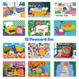 A love letter to snail mail and the joy of sending something real. This 12 postcard set features bright, imaginative illustrations centered around writing, reading, and the magic of meaningful connection.

Details

Set of 12 unique illustrated postcards
Professionally printed on sturdy matte cardstock
Standard postcard size: 4 x 6 inches
Illustrated by AddPeace Studio
Made in the USA