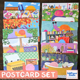 A love letter to snail mail and the joy of sending something real. This 12 postcard set features bright, imaginative illustrations centered around writing, reading, and the magic of meaningful connection.

Details

Set of 12 unique illustrated postcards
Professionally printed on sturdy matte cardstock
Standard postcard size: 4 x 6 inches
Illustrated by AddPeace Studio
Made in the USA