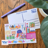 A love letter to snail mail and the joy of sending something real. This 12 postcard set features bright, imaginative illustrations centered around writing, reading, and the magic of meaningful connection.

Details

Set of 12 unique illustrated postcards
Professionally printed on sturdy matte cardstock
Standard postcard size: 4 x 6 inches
Illustrated by AddPeace Studio
Made in the USA