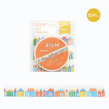 BGM Adorable Houses Thin Washi Tape