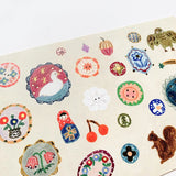 The gold foil stamping on the entire postcard shines brightly.
Full color printing is also applied to the back side.
It is also recommended to accompany gifts to loved ones or display them as an interior decoration in your room.

4 in x 6 in
Includes 1 post card