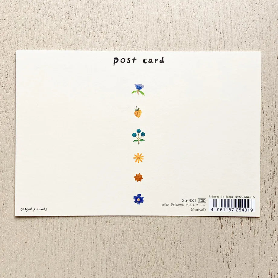 The gold foil stamping on the entire postcard shines brightly.
Full color printing is also applied to the back side.
It is also recommended to accompany gifts to loved ones or display them as an interior decoration in your room.

4 in x 6 in
Includes 1 post card