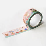 Cozyca Products - Aiko Fukawa Washi Tape - Snack Time

Washi tape by illustrator Aiko Fukawa.
The long-awaited snack time. Animals eating donuts and pancakes are depicted very cutely.&nbsp;Everyone's expressions are also charming. The shiny gold foil stamping is an accent.

20mm wide x 5m long