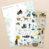 Stickers of illustrator Akira Kusaka. This sticker sheet is packed with beautiful drawings of animals playing instruments, perfect for any music lover.


Printed on PET material, the stickers have a smooth, durable finish that’s easy to peel and place - great for both everyday use and special projects.

✨ Product Details

Smooth, durable PET sticker material
Perfect for planners, journals, scrapbooking, and cardmaking
Backing Sheet Size: 141 × 188 mm
Sticker sheet size: 138 × 170 mm