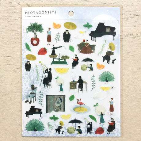 Stickers of illustrator Akira Kusaka. This sticker sheet is packed with beautiful drawings meant to evoke stories and memories.&nbsp;


Printed on PET material, the stickers have a smooth, durable finish that’s easy to peel and place - great for both everyday use and special projects.

✨ Product Details

Smooth, durable PET sticker material
Perfect for planners, journals, scrapbooking, and cardmaking
Backing Sheet Size: 141 × 188 mm
Sticker sheet size: 138 × 170 mm
