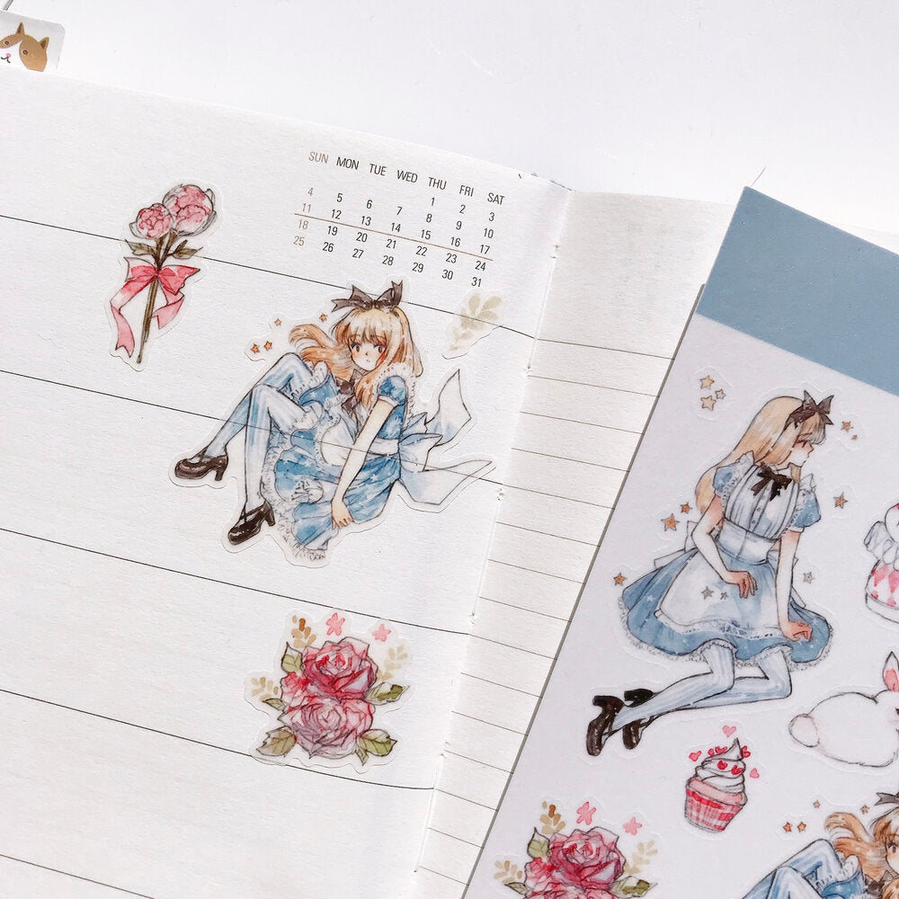 Cherry Rabbit Alice & Rabbit Sticker Sheet – Little Craft Place
