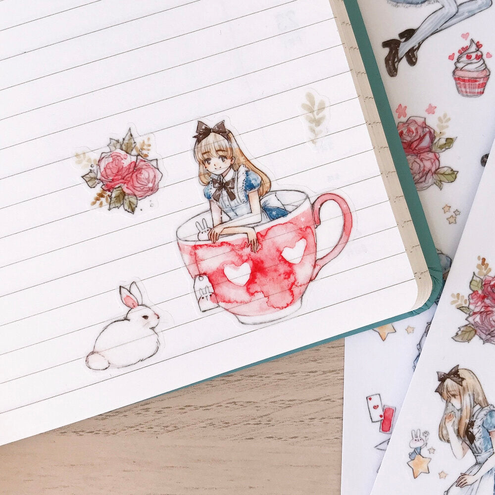 Alice Rabbit Sticker Cherry Rabbit Alice & Rabbit Sticker Sheet – Little Craft Place