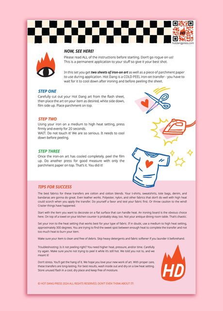 Iron-on Transfer Sheets - I Heart New York Sheet Set