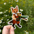 This little red fox has some craft scissors and is ready for some scrapbooking!

Original artwork hand-drawn in pencil by Allison Stoiser.