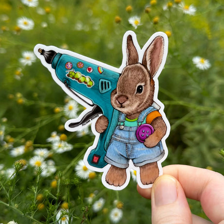 This little rabbit is ready to glue something...anything...for the sake of arts and crafts!

Original artwork hand-drawn in pencil by Allison Stoiser.