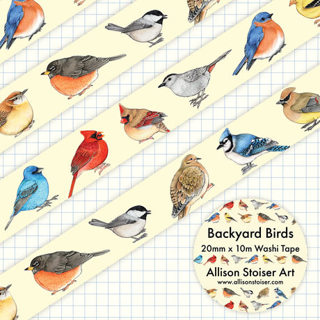 Allison Stoiser Art Backyard Birds Washi Tape