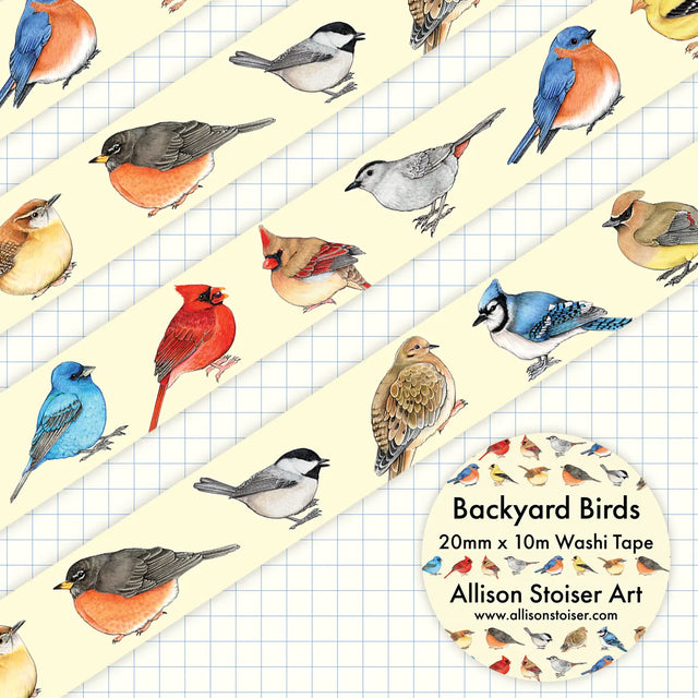 Allison Stoiser Art Backyard Birds Washi Tape